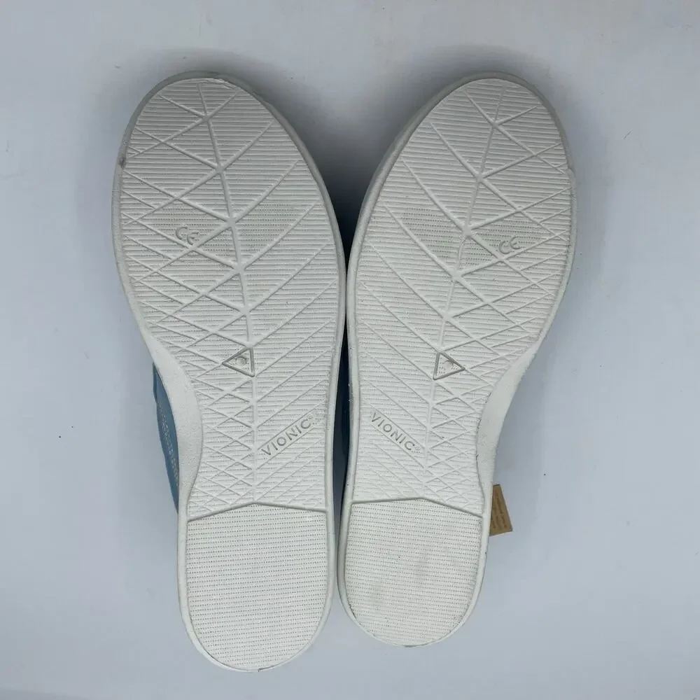 Vionic Beach Marshall Washable Canvas Slip On Shoes Blue Comfort Womens 9 - Picture 8 of 8